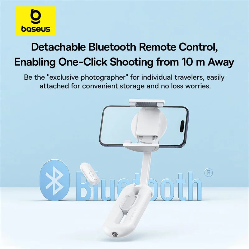 Phone Selfie Stick Magnetic Bluetooth Wireless Gimbal Stabilizer Holder for Iphone 16 Pro Vlog Live Shooting Phone Stand
