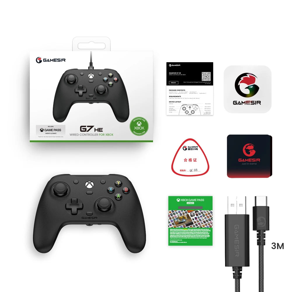 Gamesir G7 HE Xbox Gaming Controller Effect Gamepad for Xbox Series X, Xbox Series S, Xbox One, Steam and Windows PC