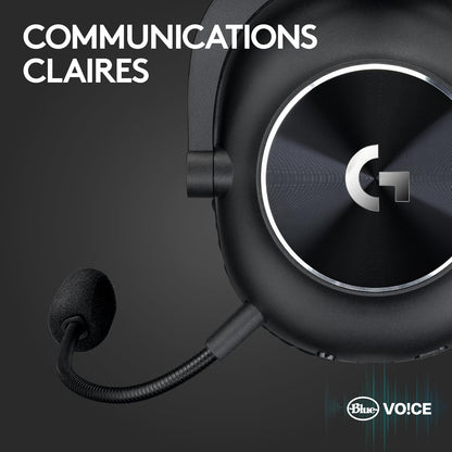 PRO X 2 LIGHTSPEED Casque Audio Bluetooth, Micro-Casque Détachable, Enceinte Graphène 50 Mm, DTS:X Casque 2.0—7.1 Surround, Bluetooth/Usb/3,5 Mm Aux, PC, PS5, PS4, Nintendo Switch - Noir