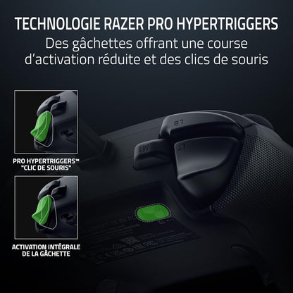 Wolverine V3 Tournament Edition 8K PC - Manette ​​Esport Filaire Pour PC (8K Hz Hyperpolling, Sticks TMR Avec Capuchons Interchangeables, 4 Boutons Arrière 2 Poussoirs ​(Prise Griffe)​) Noir