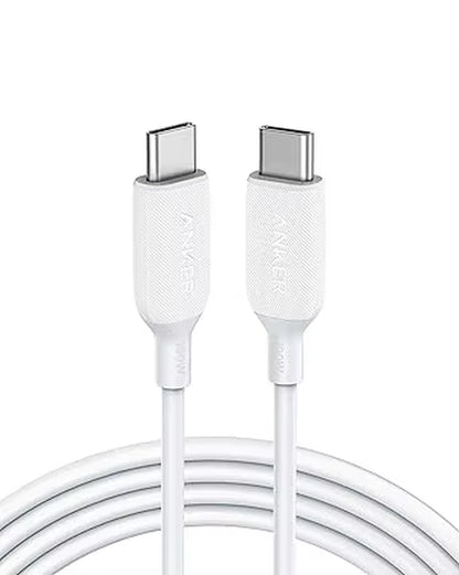 Powerline III USB-C to USB-C 2.0 Charging Cable, 100 W Type-C Cable 2.0, Lightning Fast Charging with PD, for Macbook Pro