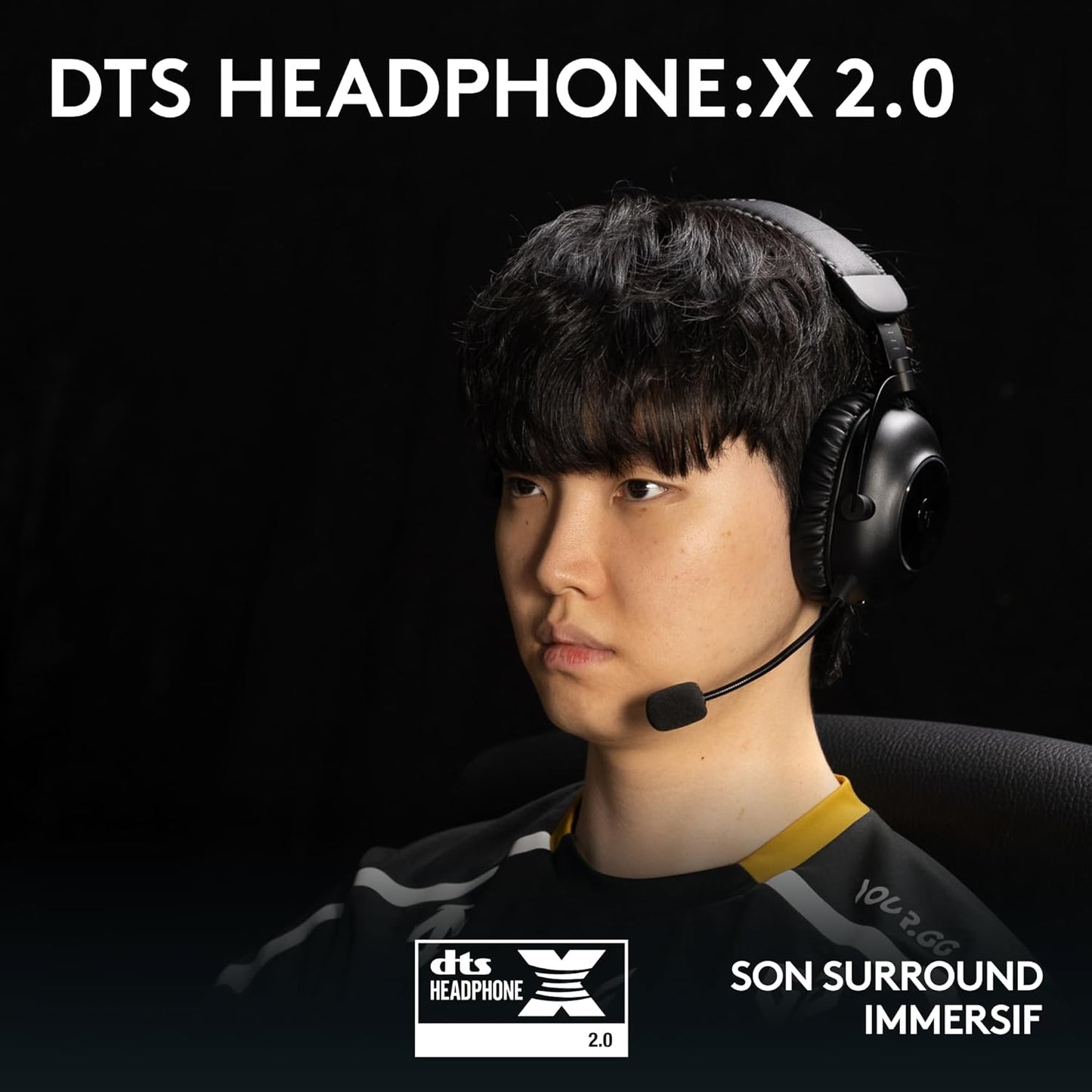 PRO X 2 LIGHTSPEED Casque Audio Bluetooth, Micro-Casque Détachable, Enceinte Graphène 50 Mm, DTS:X Casque 2.0—7.1 Surround, Bluetooth/Usb/3,5 Mm Aux, PC, PS5, PS4, Nintendo Switch - Noir