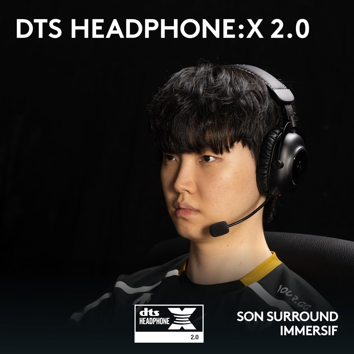 PRO X 2 LIGHTSPEED Casque Audio Bluetooth, Micro-Casque Détachable, Enceinte Graphène 50 Mm, DTS:X Casque 2.0—7.1 Surround, Bluetooth/Usb/3,5 Mm Aux, PC, PS5, PS4, Nintendo Switch - Noir