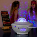 Projecteur ciel étoilé LED et laser avec enceinte Bluetooth – Quivexa (photo 1)