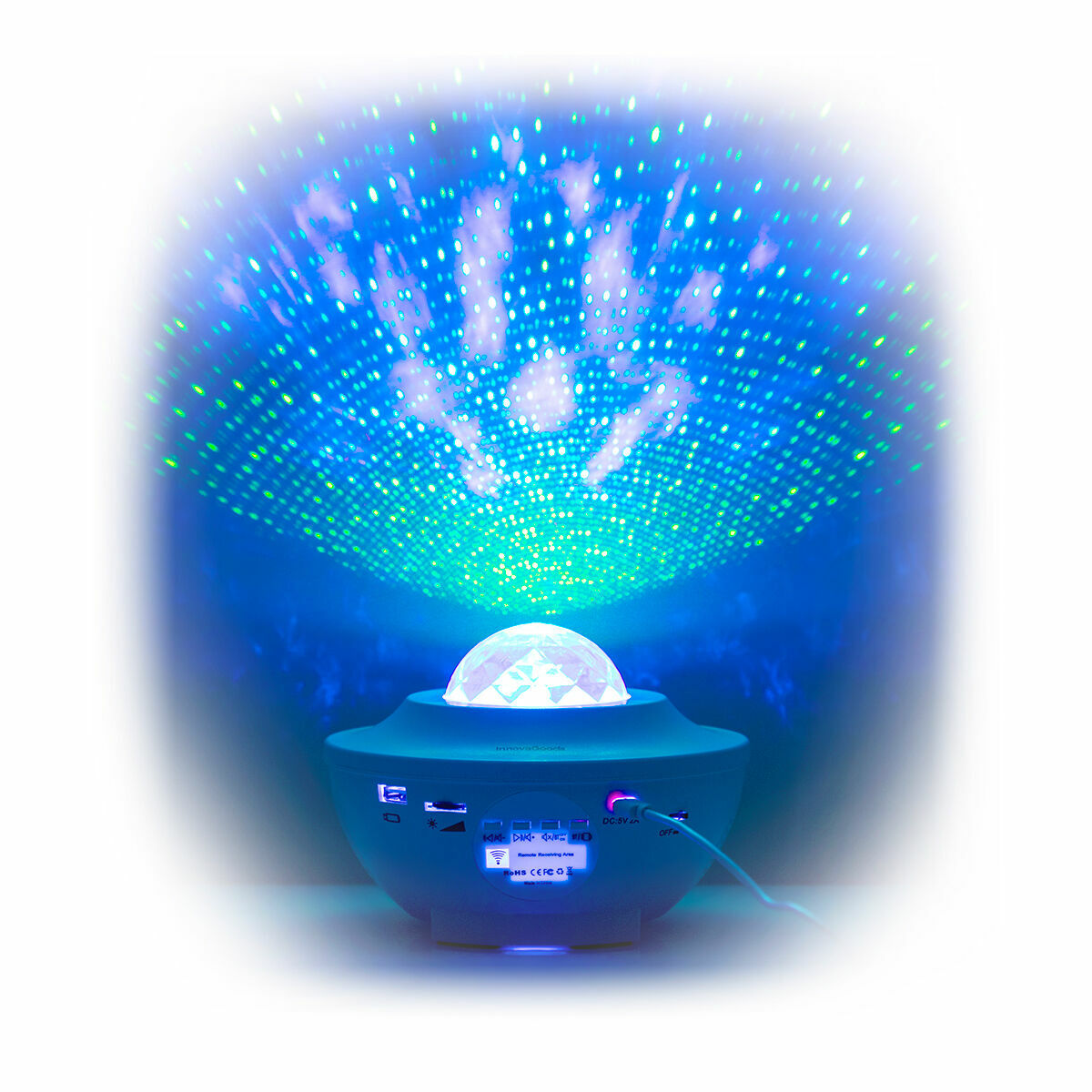 Projecteur ciel étoilé LED et laser avec enceinte Bluetooth – Quivexa (photo 4)