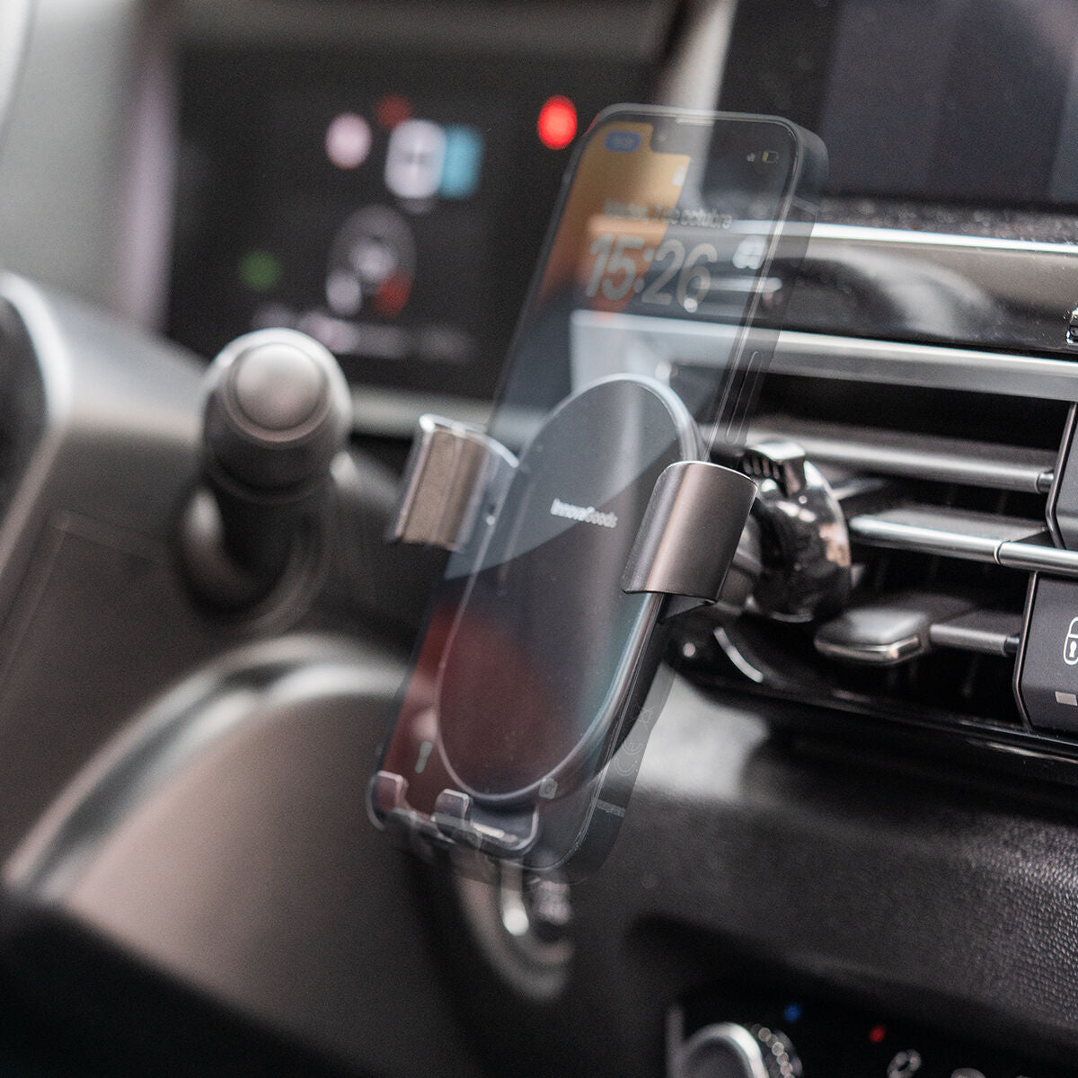 Support téléphone voiture avec charge sans fil 15 W – Quivexa (photo 2)