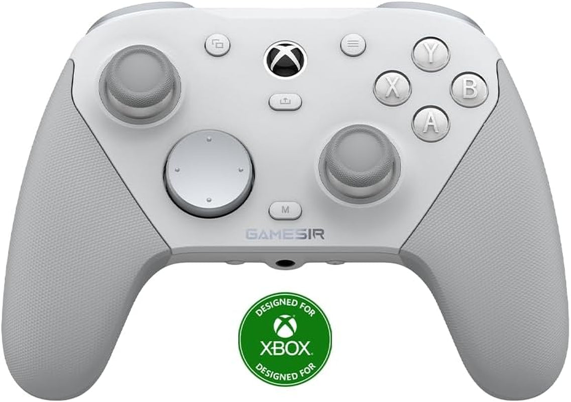 G7 Pro Manette 1000Hz Avec Station De Recharge : Xbox Series X|S, Xbox One, Win 10/11 & Android - Joysticks TMR, Triggers Réglables & 4 Boutons Programmables - Méca Blanc