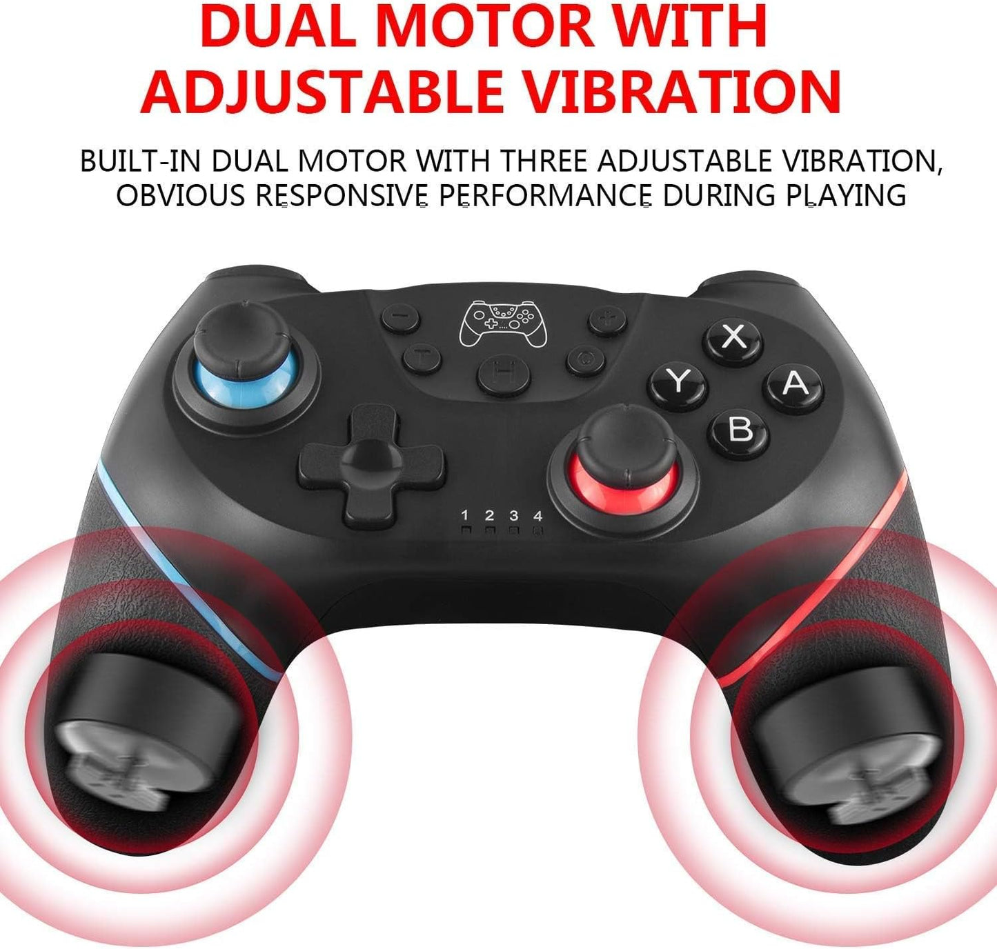UPGRADE Manette Pour Switch, Manettes Sans Fil Pour Switch/Switch 2/Switch Lite/Switch OLED, Manette Pour Switch Pro Avec ONE KEY WAKE UP/CAPTURE D'Écran/Turbo Adjustable/Vibration Réglable/ 6 Axes