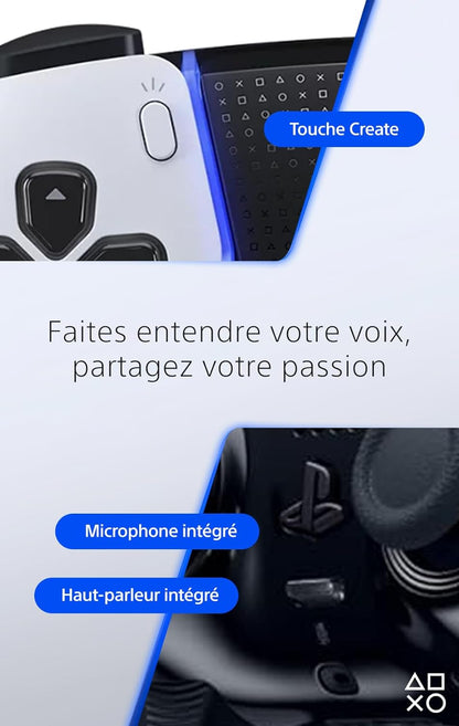 Sony, Manette Dualsense Edge Officielle Pour PS5 Et PC, Sans Fil, Commandes Ultra-Personnalisables + Profils Interchangeables + Confort Amélioré, Boîte De Transport Incluse, Couleur : Blanche Et Noire