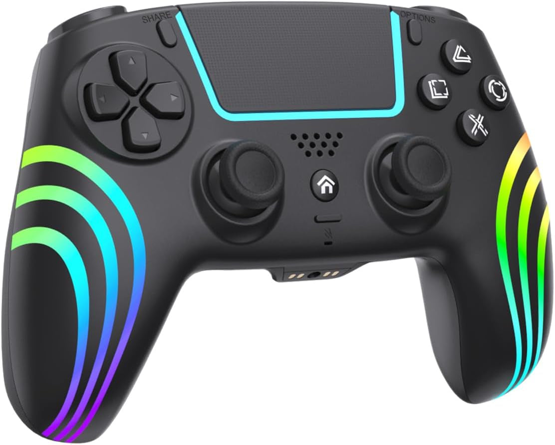 Manette Sans Fil Pour PS5, Controller Pour PS5, Avec Joystick Hall, Prise Audio, Vibration, Pavé Tactile, Six Axes, Manette Pour Ps5/Slim/Pro/Pc