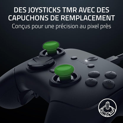 Wolverine V3 Tournament Edition 8K PC - Manette ​​Esport Filaire Pour PC (8K Hz Hyperpolling, Sticks TMR Avec Capuchons Interchangeables, 4 Boutons Arrière 2 Poussoirs ​(Prise Griffe)​) Noir