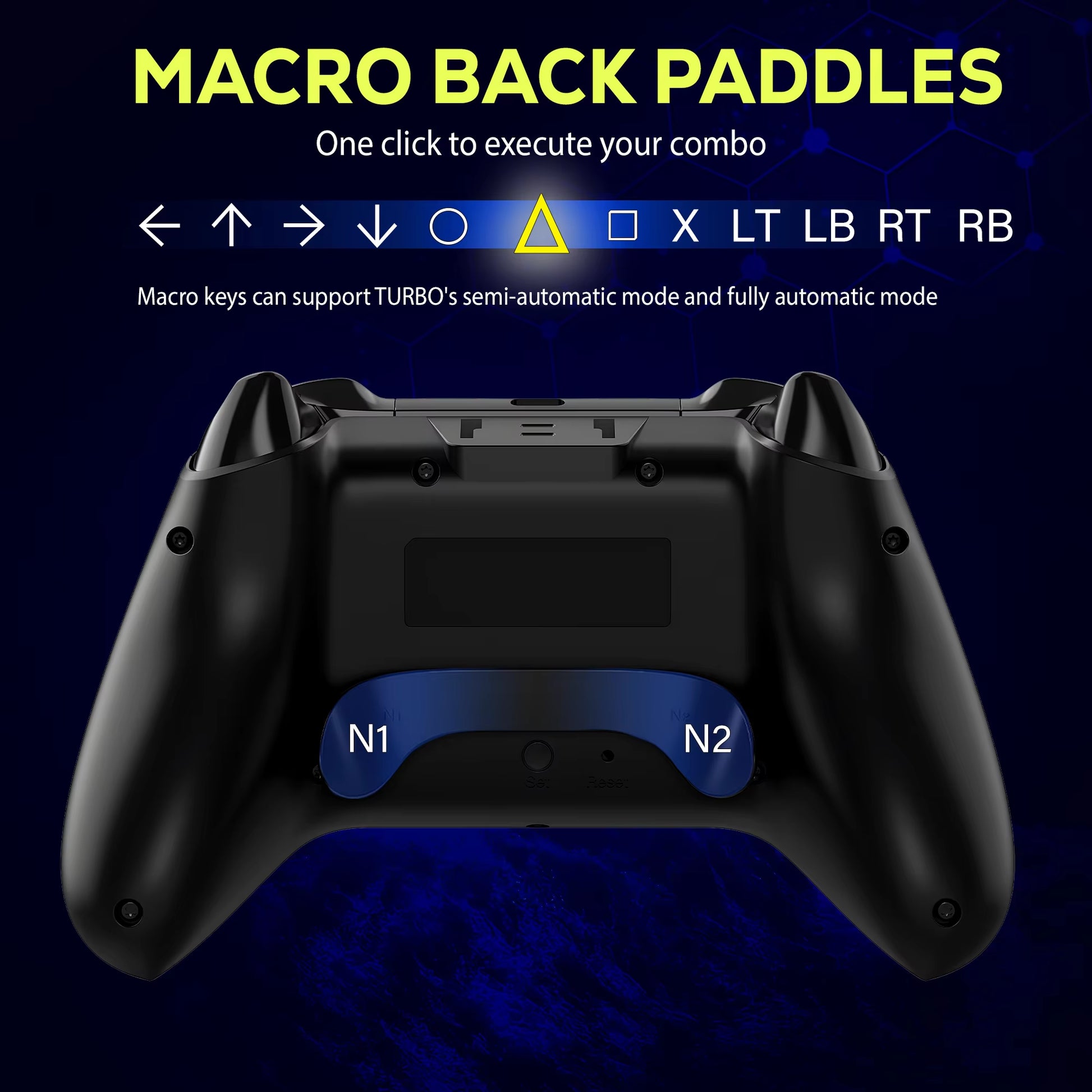 Spark N5 with PS5 Converter PS5 Controller PS4 Control Wireless Bluetooth Gamepad for Android/Ios/ PC Hall Effect LED Lights