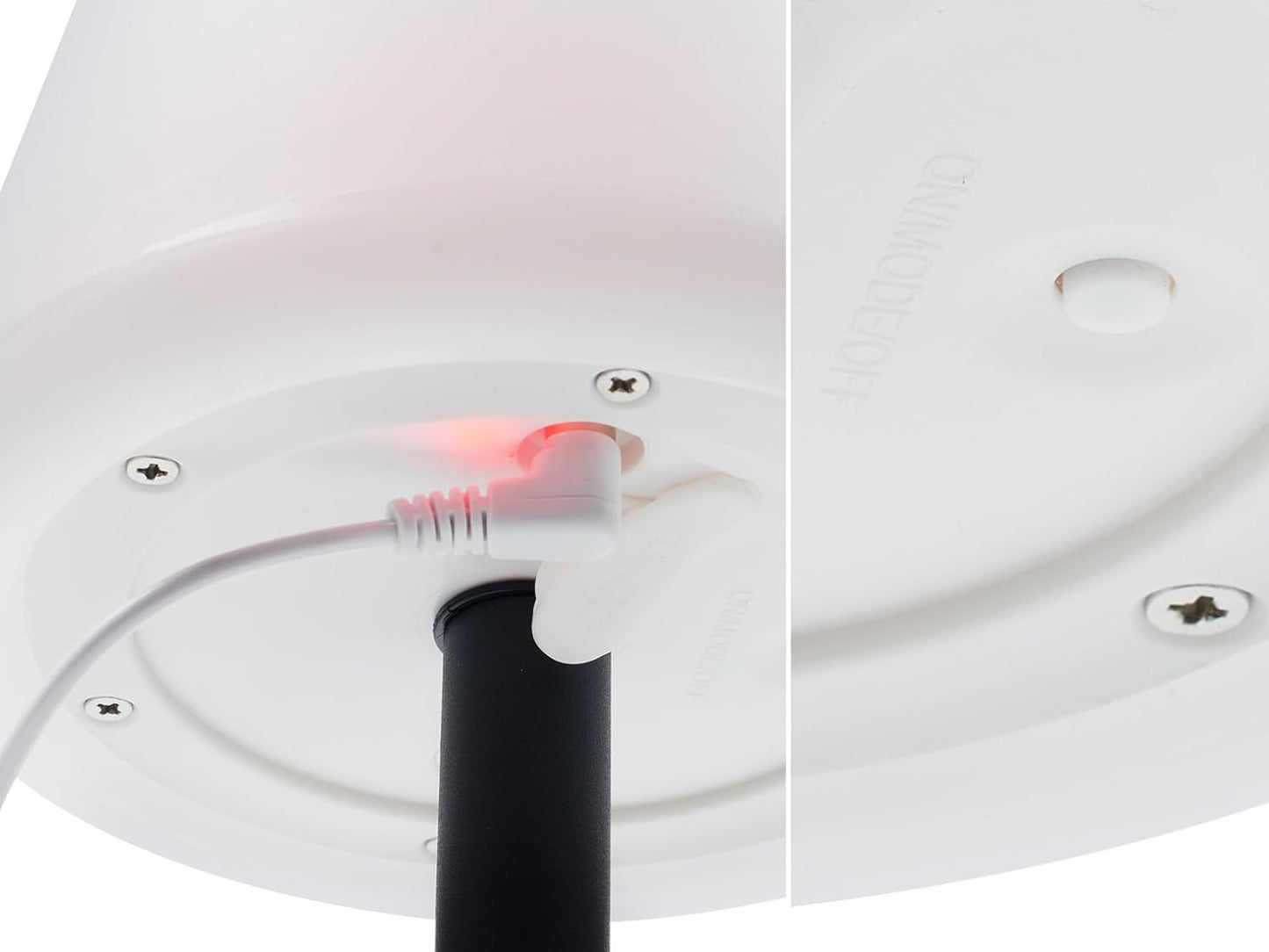 Lampe De Table Solaire  OSL-50012 - Utilisation Intérieure Ou Extérieure - Aussi Rechargeable Par Câble USB Inclus - Intensité Variable - Lumière Blanc Chaud