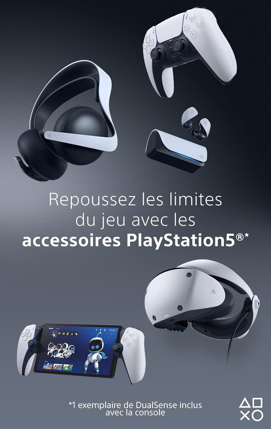 Sony, Manette Dualsense Edge Officielle Pour PS5 Et PC, Sans Fil, Commandes Ultra-Personnalisables + Profils Interchangeables + Confort Amélioré, Boîte De Transport Incluse, Couleur : Blanche Et Noire
