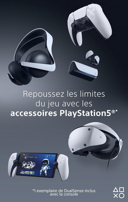 Sony, Manette Dualsense Edge Officielle Pour PS5 Et PC, Sans Fil, Commandes Ultra-Personnalisables + Profils Interchangeables + Confort Amélioré, Boîte De Transport Incluse, Couleur : Blanche Et Noire