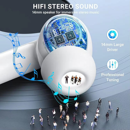 New 2025 Air Pro True Wireless Bluetooth Earphones Headphones Hifi Sound Low Latency Noise Reduction Earbuds for Iphone Android