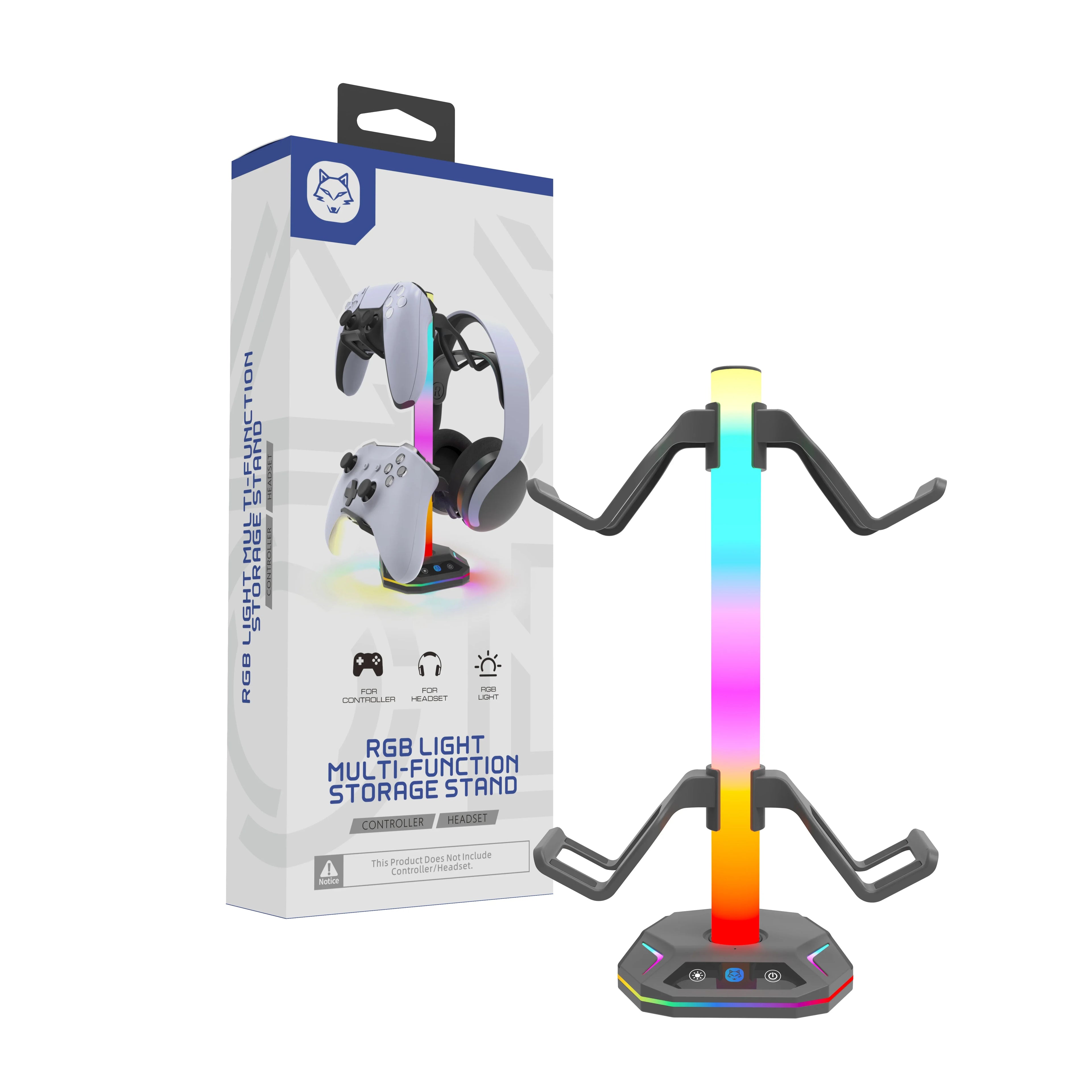 Support Manette & Casque RGB pour Setup Gaming | PS5, PS4, Xbox & PC