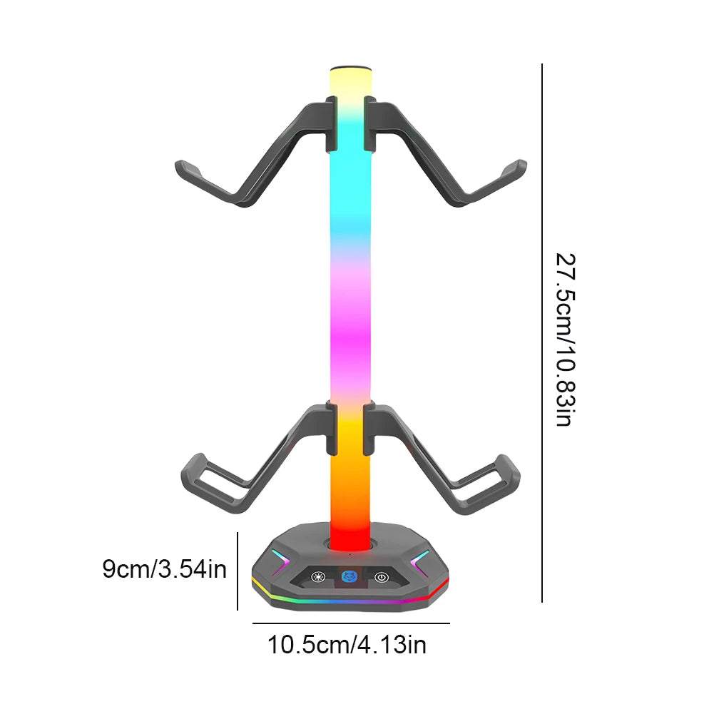 Support Manette & Casque RGB pour Setup Gaming | PS5, PS4, Xbox & PC