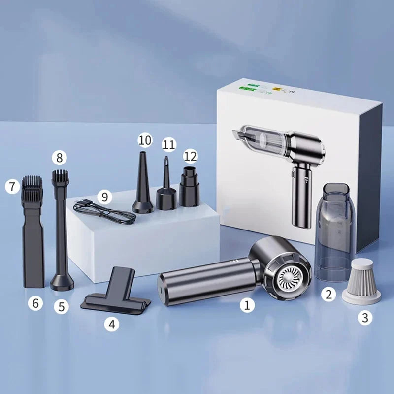 Aspirateur de Voiture Sans Fil  - Puissance d'Aspiration 100W