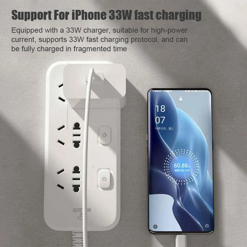 For OPPO 33W USB Charger Fast Charging Quick Charge 3.0 Mobile Plug Phone Charger Adapter for Iphone Samsung Xiaomi Redmi Huawei