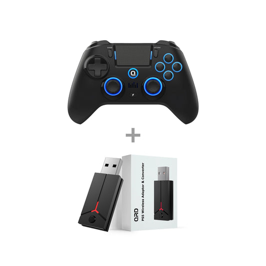 Spark N5 with PS5 Converter PS5 Controller PS4 Control Wireless Bluetooth Gamepad for Android/Ios/ PC Hall Effect LED Lights