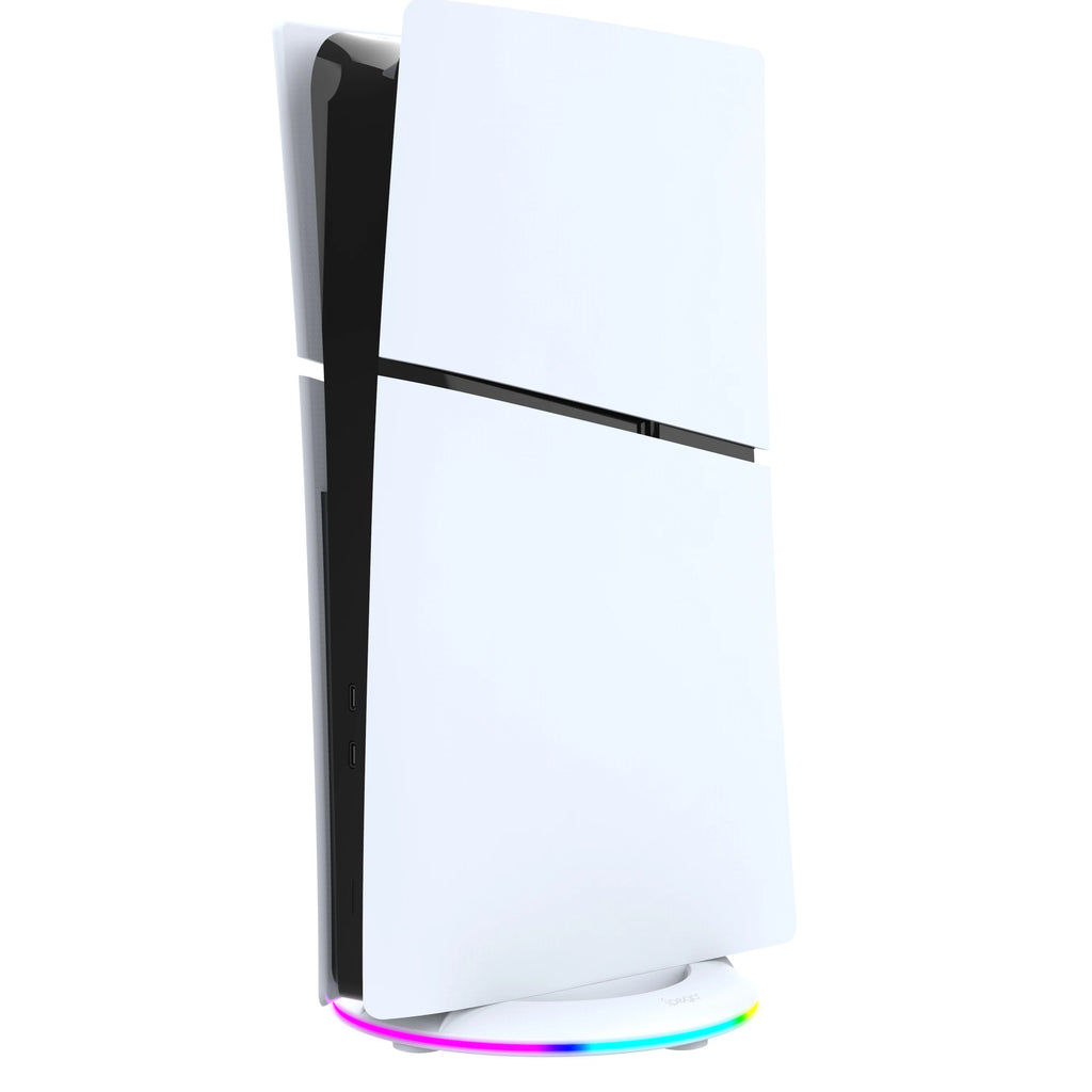 Support Vertical RGB pour PS5 Slim | 14 Modes d'Éclairage – Disc & Digital