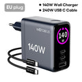 Chargeur GaN 140W qui charge ton MacBook + iPhone + AirPods en même temps