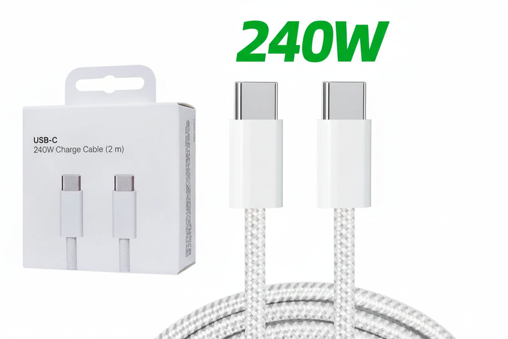 Câble USB-C vers USB-C 240W — Charge Ultra-Rapide 2M Tressé