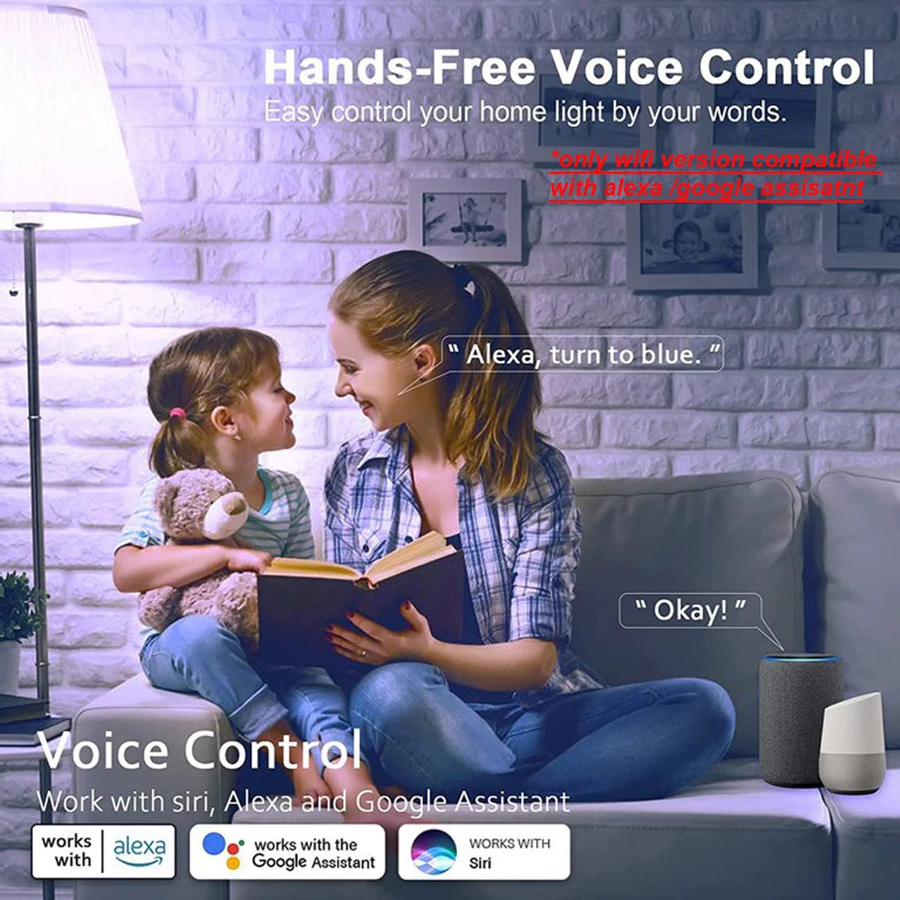 Ampoule LED Connectée RGB E27 - Compatible Alexa & Google Home