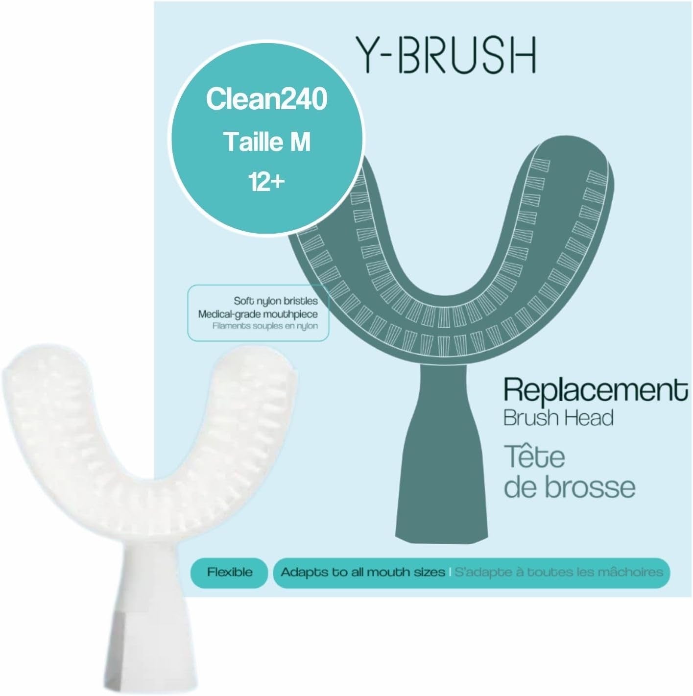 Compatible Avec Ultra, Ultra Premium, Duobrush, Cleanmate -  - Tête De Brosse Clean240 - Flexible - À Renouveler Tous Les 4 Mois - Adulte