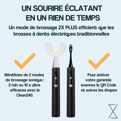 Découvrez la Brosse À Dents Électrique Sonique Ultra Premium 2025 - Un Nettoyage Efficace en 20 Secondes avec 6 Modes et 6 Mois d'Autonomie!