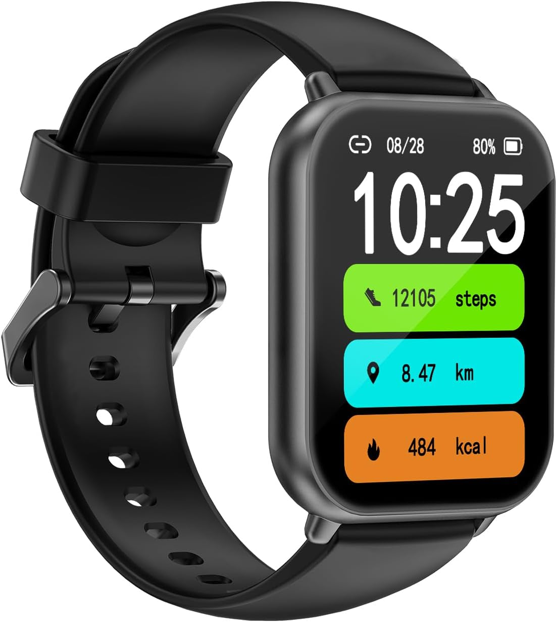 Générique Montre Connectée Pour Femmes Hommes Smartwatch Appels Bluetooth Multifonction Étanche IP68 Suivi Cardiaque SPO₂ plus De 100 Modes Sport Cadran Personnalisé Podomètre Montre Sport