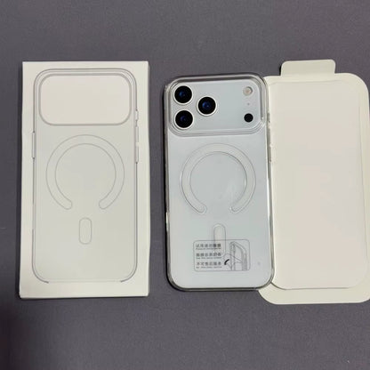 For Magsafe Original Transparent Phone Case for Iphone 17 16 15 14 13 12 Pro Max plus Wireless Charging Animation PC Phone Cover