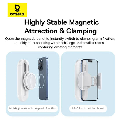 Phone Selfie Stick Magnetic Bluetooth Wireless Gimbal Stabilizer Holder for Iphone 16 Pro Vlog Live Shooting Phone Stand