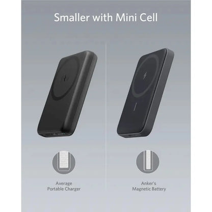 622 Magnetic Battery (Maggo), 5,000Mah Foldable Magnetic Wireless Portable Charger with Stand and USB-C Port, Magsafe