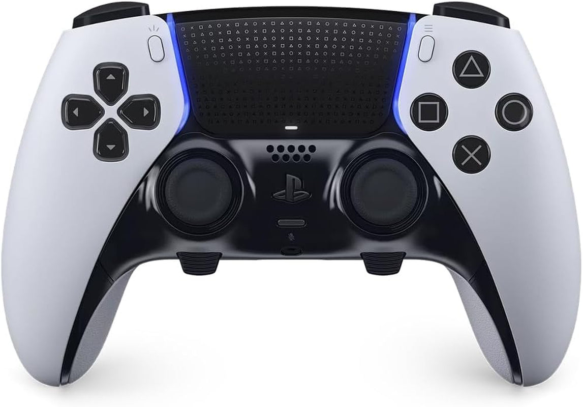 Sony, Manette Dualsense Edge Officielle Pour PS5 Et PC, Sans Fil, Commandes Ultra-Personnalisables + Profils Interchangeables + Confort Amélioré, Boîte De Transport Incluse, Couleur : Blanche Et Noire