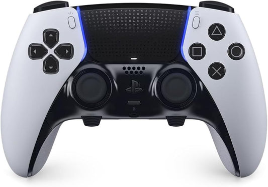 Sony, Manette Dualsense Edge Officielle Pour PS5 Et PC, Sans Fil, Commandes Ultra-Personnalisables + Profils Interchangeables + Confort Amélioré, Boîte De Transport Incluse, Couleur : Blanche Et Noire